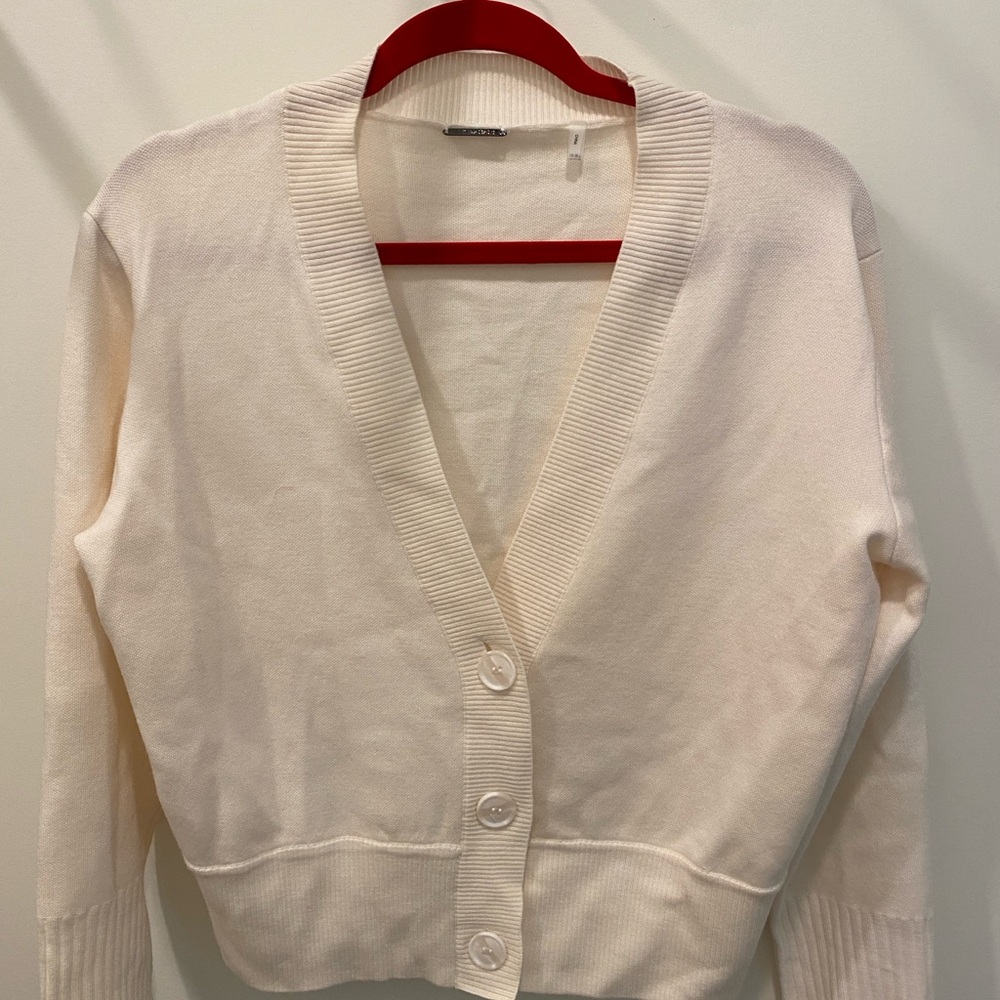 Ellie Tahari Cream Cardigan